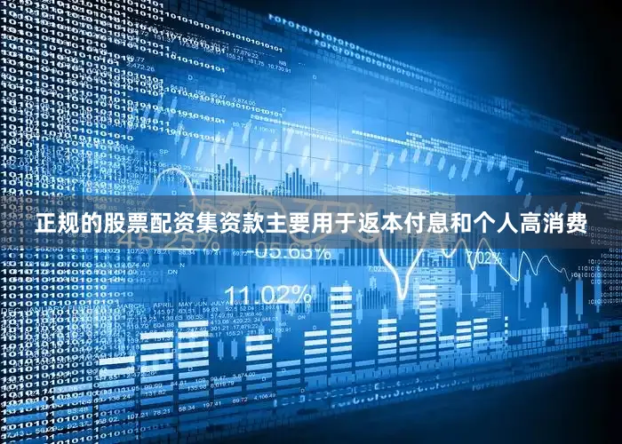 正规的股票配资集资款主要用于返本付息和个人高消费