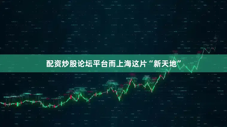 配资炒股论坛平台而上海这片“新天地”